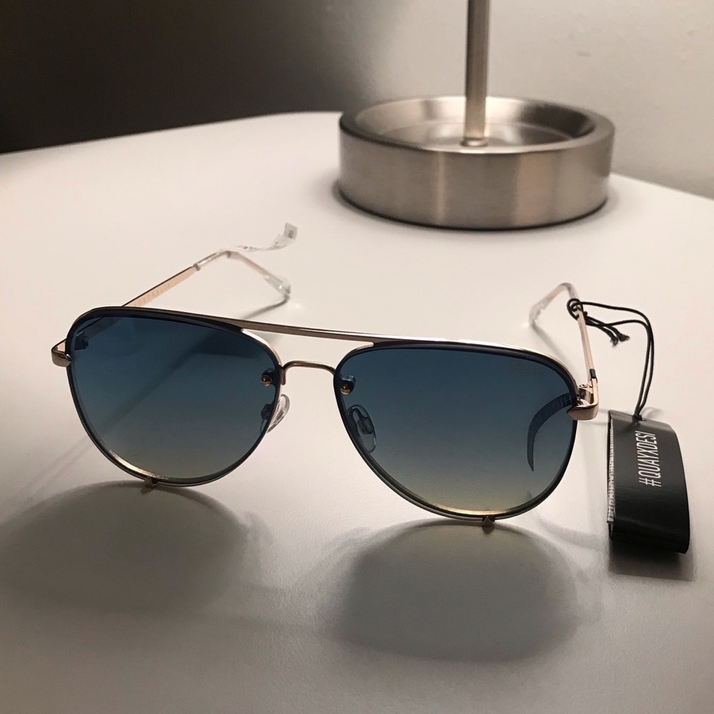 NWT High Key Mini Blue Aviator Sunglasses